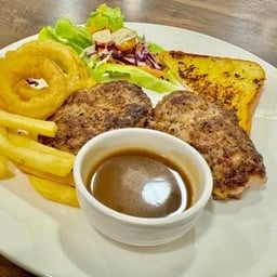 ดับเบิ้ล แฮมเบิร์ก สเต็ก Pork Hambreg