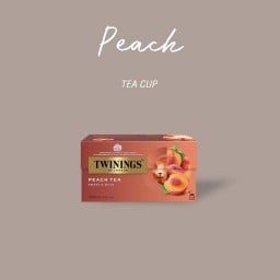 Peach tea cup