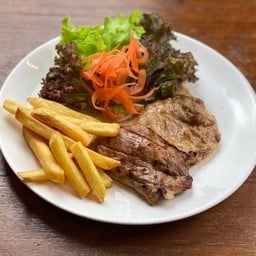 สเต็กหมู พริกไทยดำ