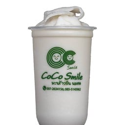 มะพร้าวปั่นนมสด Coco Smile ปั้มปตท. ปัญญา รามอินทรา
