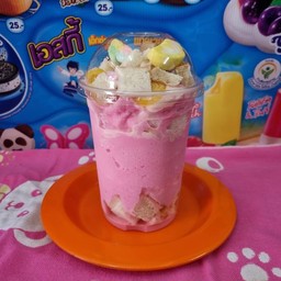 ปังเย็นนมชมพู