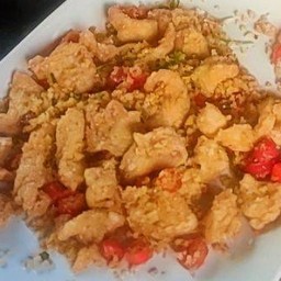 อกไก่คั่วพริกเกลือ