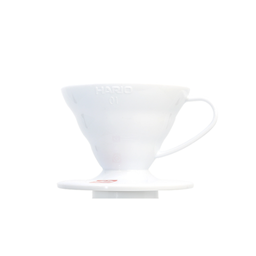 (038) Hario V60 Coffee Dripper 01- White PP