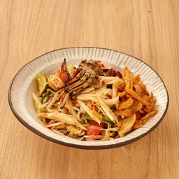 ตำเส้นจันท์ปูปลาร้า