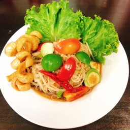 [ร้านตำแซ่บ ณ ริมโขง] ตำเส้นเล็ก