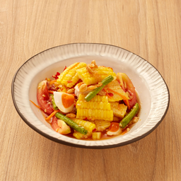 ตำข้าวโพดไข่เค็ม