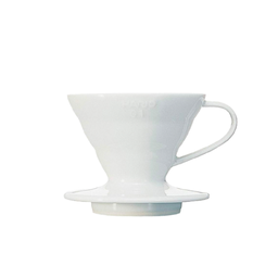 (042) Hario V60 Coffee Dripper 01- Ceramic/White