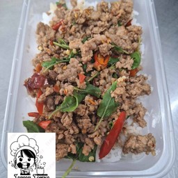 ข้าวราดกะเพราหมูสับ