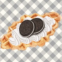 Cookies & Cream Croffle