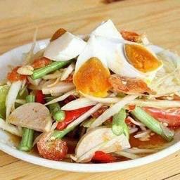 ตำหมูยอไข่เค็ม