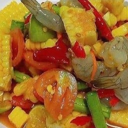 ตำข้าวโพดปลาร้ากุ้งสด