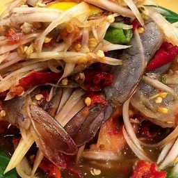 ตำปลาร้ากุ้งสด