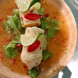 เต้าหู้นิ่มนึ่งมะนาว Steamed Soft Tofu with Lemon