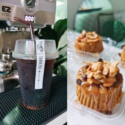 คอฟฟี่ทอฟฟี่ -อเมริกาโน่+ท้อฟฟี่เค้ก