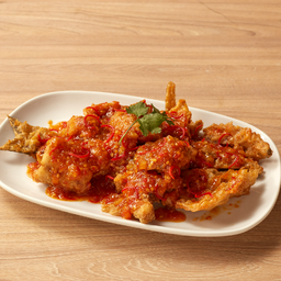 ปลากะพงราดพริก