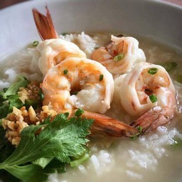 ข้าวต้มกุ้ง(กุ้ง4ตัว)