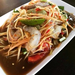 ตำกุ้งสด