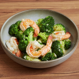 บล็อคโคลี่ผัดกุ้ง