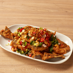 ปลากะพงลุยสวน