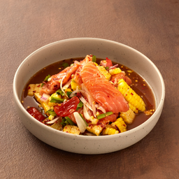 ยำแซลมอนปลาร้า