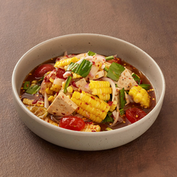 ยำหมูยอไข่แดงเค็ม