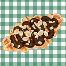 Nutella Almond Croffle