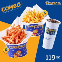 ฟังกี้ ฟรายส์ ไซส์ S จำนวน 2 ถ้วย + โค้ก 1 แก้ว