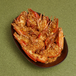 กุ้งแม่น้ำทอดกระเทียมพริกไทย