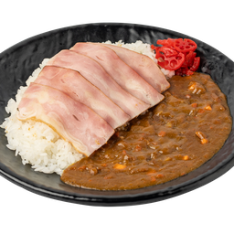 ข้าวแกงกะหรี่เบคอนรมควัน