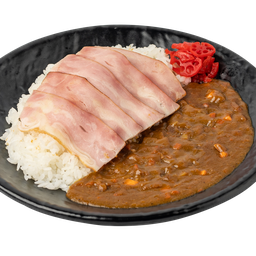 ข้าวแกงกะหรี่เบคอนรมควัน