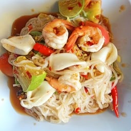 ตำเส้นเล็กปลาร้า ทะเล