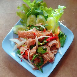 ยำหมูแซ่บเจ Vegan