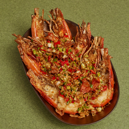 กุ้งแม่น้ำผัดพริกเกลือ