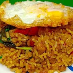 ข้าวกะเพราคลุก