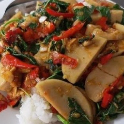Basil Rice With Vietnamese Sausage