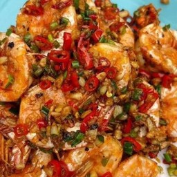 กุ้งคั่วพริกเกลือ