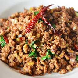 ผัดกะเพรา (เป็นกับข้าว) (เลือกเนื้อสัตว์ได้)