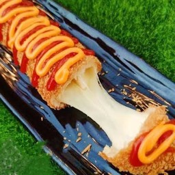 ฮอทชีส เกาหลี   ครึ่งชีสครึ่งไส้กรอก