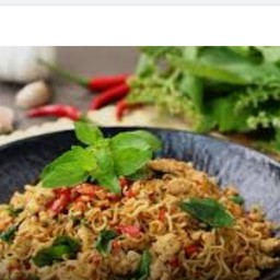 มา ม่า ผัด (กุ้ง+ไข่)