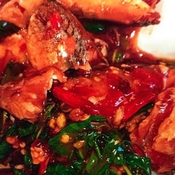 กระเพราปลากระป๋อว