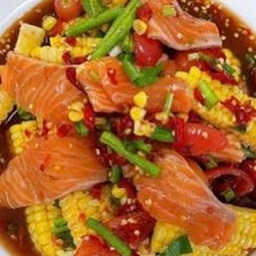 ตำข้าวโพดแซลม่อน