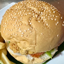 Set เบอร์เกอร์หมู แฟรนฟราย+โค้ก