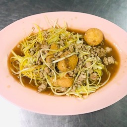 ผัดกุ้ยช่ายขาวเต้าหู้หมูสับ