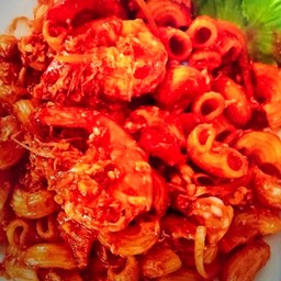 มักกะโรนีกุ้ง