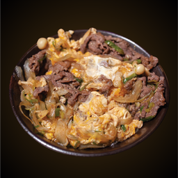 ข้าวหน้าเนื้อราดไข่