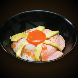 ข้าวหน้าสามสหายไข่ดอง