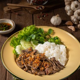 ข้าวตับกระเทียม