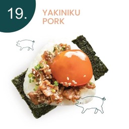 หมูผัดซอสยากินิกุ ไข่ดองซีอิ้ว