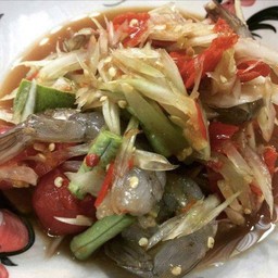 ตำกุ้งสดปลาร้า