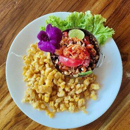 ตำข้าวโพดทอด